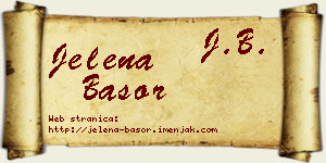 Jelena Basor vizit kartica